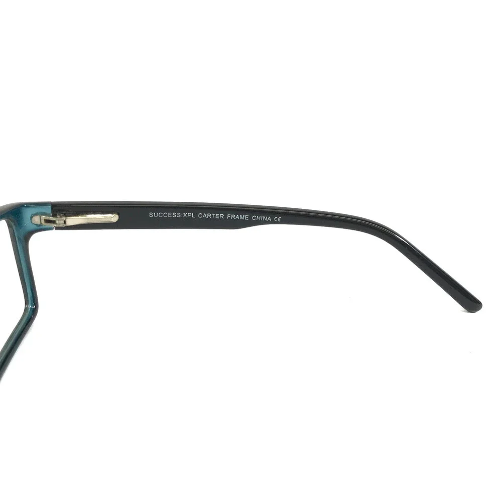 Success Eyeglasses Frames CARTER NAVY Clear Blue Rectangle Full Rim 53-16-140